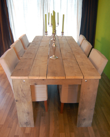 Steigerhouten eettafel