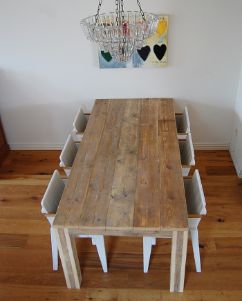 Steigerhouten eettafel